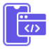 Mobile app development icon